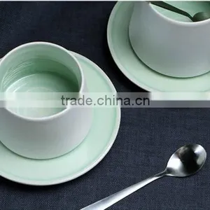 Colorful Coffee Mug With Coaster thumbnail-1