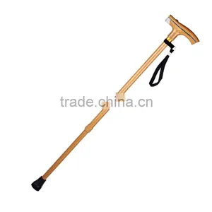 Aluminum Two Sections Ten Points Adjustable Telescopic Elder Old Man Walking Stick With Led Light thumbnail-2