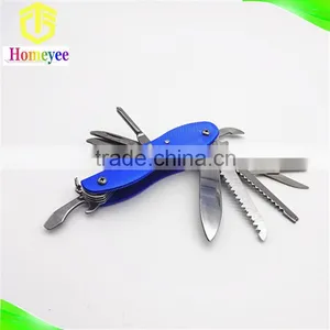 14 in 1outdoor Multi Folding Purpose Knife With Aluminum Handle in Peanuthull Shape thumbnail-3
