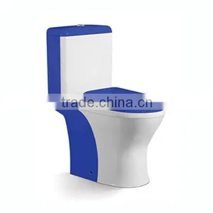 Floor Mounted S-trap Water Color Toilet thumbnail-3
