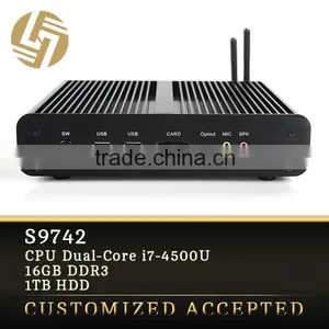I7 Dual Core 2 Ethernet Cheap Mini Desktop pc High Confugeration Wifi Modem thumbnail-1