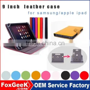 Protective Universal Leather Case With High Quality TPU Leather for 9 Inch Tablet pc With Stand for Reading/movies thumbnail-1