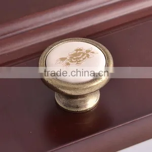 China Wholesale Circular Brushed Zamak Zinc Alloy Home Garden Cabinet Kitchen Wardrobes Furniture Closet Knobs and Pull Handles thumbnail-2