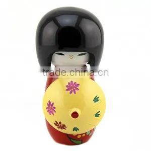 Wholesale Natural Wooden Japanese Kokeshi Gift Dolls thumbnail-5