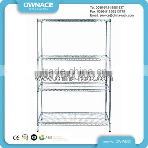 NSF Certificate Chrome Carbon Steel Wire Mesh Shelving thumbnail-2