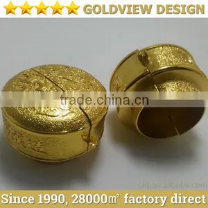 Custom Round Gold Metal Perfume Bottle Cap for 10/20/50/80/100ml,High Quality Metal End Cap for Tassel Fringe thumbnail-1