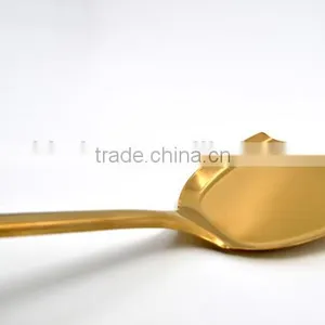 Super Quality New Design TPR Handle Gold Plating Stainless Steel Wok Turner thumbnail-5
