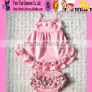 Stock Supply Type Pink Baby Clothing Set Sweet Little Kids Pink Baby Clothing Set thumbnail-1
