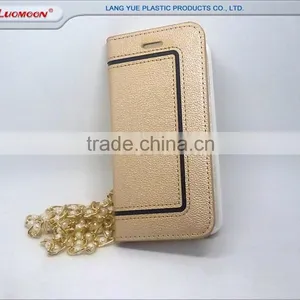 Cute Wallet Flip Phone Case With Chain Necklace for Samsung Galaxy Note C S A J E ON Edge Mini Plus 9 8 7 6 5 4 3 2 1 thumbnail-6