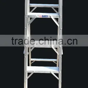 Aluminium One-Sided Folding 5 Step Ladders thumbnail-1