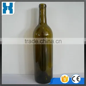 WHOLESALE CHEAP BROWN GLASS RED WINE BOTTLE 750ML thumbnail-1