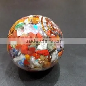 Mix Gemstone Orgone Ball : Wholesale Orgone Ball From India thumbnail-2