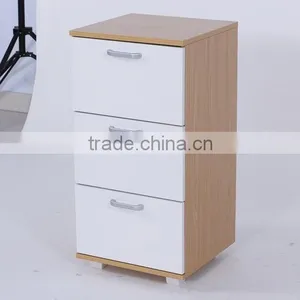 NOAHSION Beautiful Melamine Night Stand Or Drawer Chest With 3 Drawers thumbnail-2