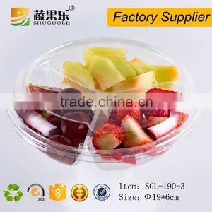 Disposable Plastic Fresh Fruit Salad Packaging Container thumbnail-1