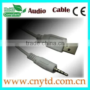 White Color Usb to 3.5 Audio Cable /usb Cable thumbnail-1