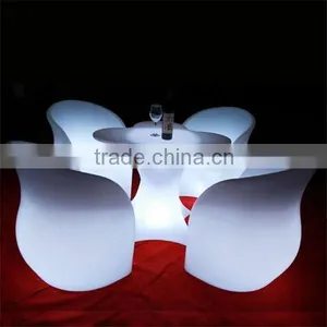 Modern Sofa Furniture / Night Club Plastic Sofa Set/ Led Glowing Sofa thumbnail-3