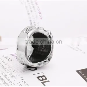 2016 Custom Design Gothic 316L Titanium Steel Devil Skull Ring thumbnail-4