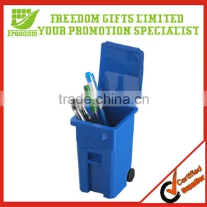 Customized Logo Printed Garbage Can Pen Holder thumbnail-1