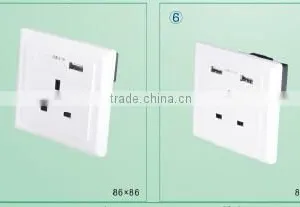 Wall Switched UK Power Socket With USB Charging Port thumbnail-1