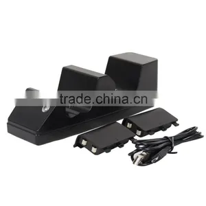 Black Double Controller Charging Stand With Battery Packs And USB Cable For XBOX One thumbnail-1