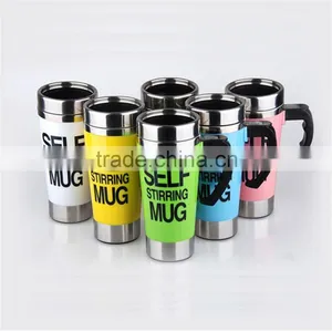 Coffee Stainless Steel Mug Cup Self Stirring Travel Coffee Mug thumbnail-6
