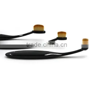 2016 Newest Pro Cosmetic Beauty Toothbrush Shaped Foundation Power Makeup Black Oval Cream Puff Brushes thumbnail-2