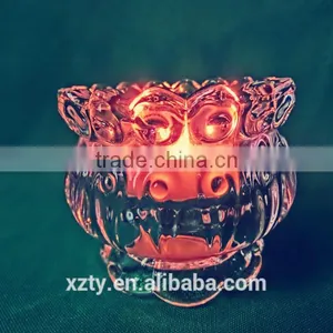 100 ml Lotus Lotus Lotus Shaped Recycled Crystal Wax Empty Container Decorative Candle Holder thumbnail-1