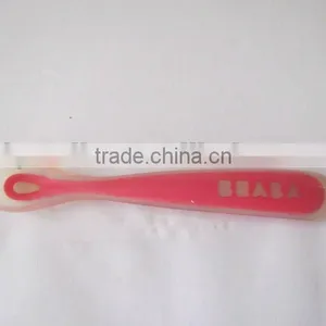BPA Free Baby Silicone Measuring Spoon/flexible Silicone Baby Spoon/rubber Baby Spoon thumbnail-1