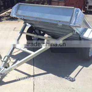 8x4 Chequer Plate Fully Welded Box Trailers Tipping Trailer thumbnail-4