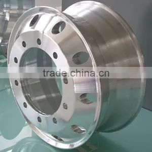 Polished Machined Aluminum Truck Wheel Rim 22.5 x 11.75 thumbnail-1