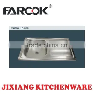 80x50cm Rectangular Bowl Shape and Stainless Steel Kitchen Sink thumbnail-1