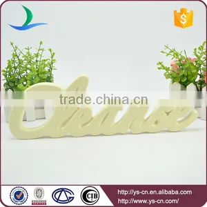 Letter Shape Ceramic Sign Board for Decoration thumbnail-1