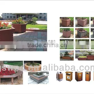 High Quality Low Price Wpc Flower Box Garden Wood Plastic Composite Flower Box thumbnail-1