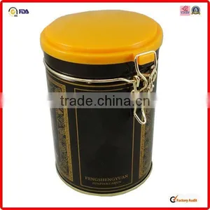 Metal Packing Wholesale Printed Round Factory Coffee Tin Can thumbnail-1