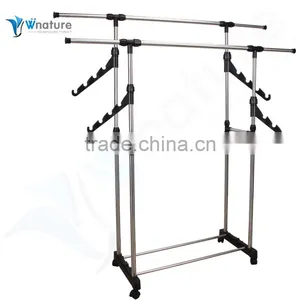 New Design Garment Rack, Dryer With Whees , Cheap Clothes Rack thumbnail-4