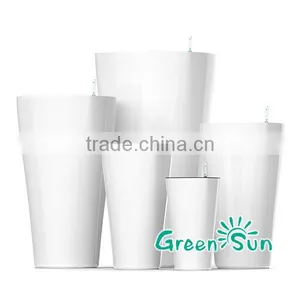 Stackable Self Watering Flower Plant Pots Manufacturers for Garden Decoration thumbnail-2