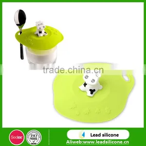 Custom Cow Silicone Cup Cover / Silicone Cup Lid / Silicone Coffee Cup Cover Lid thumbnail-4