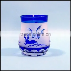 Custom Sandblasting Cute Rabbit Glass Tumbler Drinking thumbnail-3