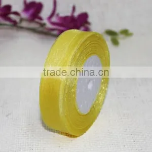 Hot Sale Plain Edge Snow Organza Christmas Ribbon Roll thumbnail-1
