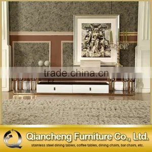 Dining Room New Model tv Cabinet Design With Showcase thumbnail-1