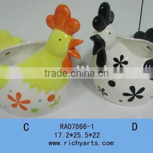 Ceramic Easter Gift ,chicken Candy Holder, Easter Ornament thumbnail-1