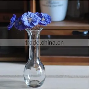 Clear Glass Flower Vase For Sale Simple Shape thumbnail-1
