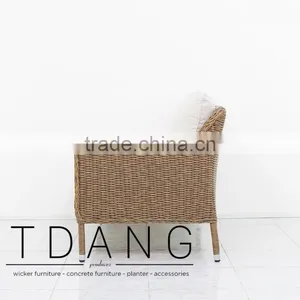 Harrison Left Hand Wicker Bench - Outdoor Conversation Sofa - Vietnam Wicker Furniture thumbnail-4