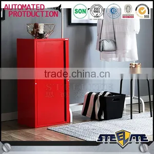 Single Door Steel Clothes Cabinet Design for Home Use thumbnail-4