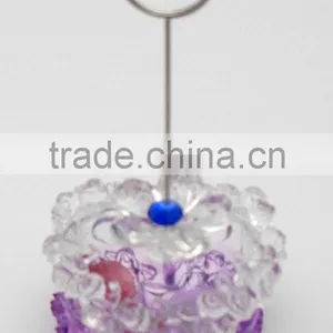 New Design Acrylic LED Lighting Heart Gift Box Card Holders for Desk Decor thumbnail-6