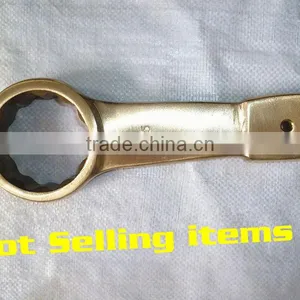 14mm Ring Slogging Spanner Hammer Striking Box End Wrench Al-Br Alloy Spanner thumbnail-6