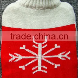 Snow Chirstmas Knitted Hot Water Bottle Cover Factory thumbnail-1