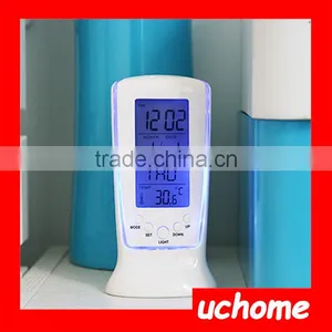 UCHOME 3 in 1 Light Calendar Thermometer Grandfather Clock With Birthday Reminding thumbnail-1