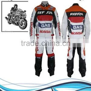 MEN RACING LEATHER SUITS/ MOTORBIKE SUIT / LEATHER MEN SUIT thumbnail-1