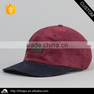 6 Panel Suede Baseball Cap Custom thumbnail-1